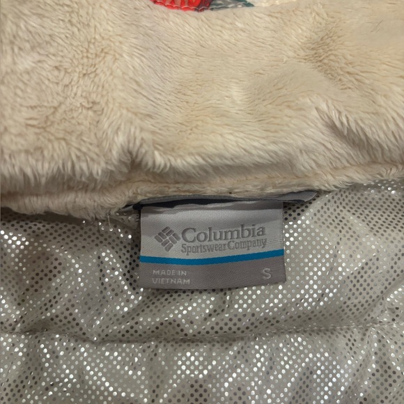 Columbia Omni-Heat Floral Quilted Puffer jacket coat with Red Bloom Print small - Picture 7 of 10